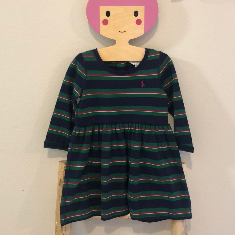 EUC 18m Ralph Lauren Striped Layette Dress!
